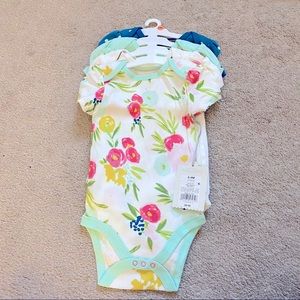 4 pack baby girl bodysuits